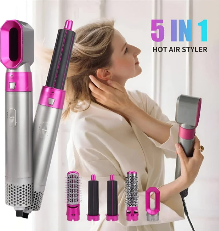 Imported High Quality 5 In 1 Hair Styler Brush Hair Straightener